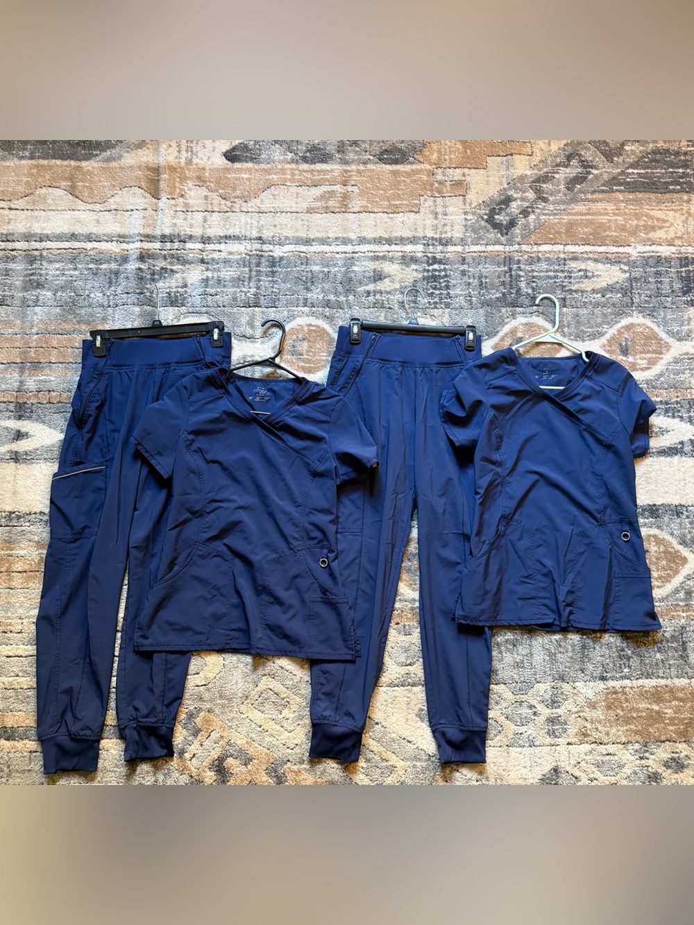Cherokee Infinity Women's Navy Blue Small Scrub Sets (2) - Picture 5 of 9